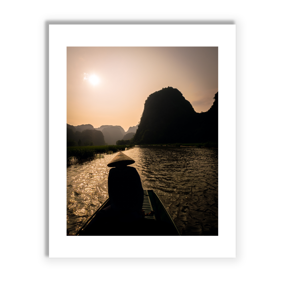 11x14 Vietnam Boat Print
