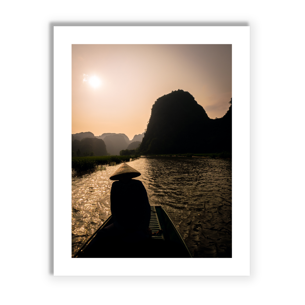 16X20 Vietnam Boat Print